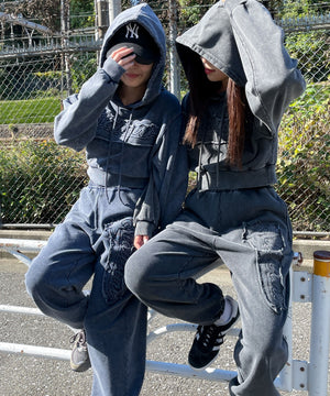 ロゴアシッドウォッシュパンツ