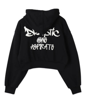 ハンドライティングショートパーカー