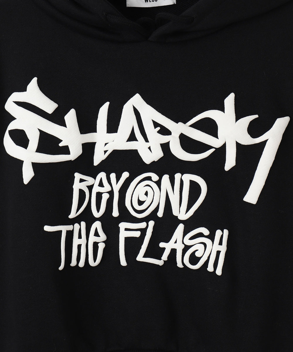 ハンドライティングショートパーカー