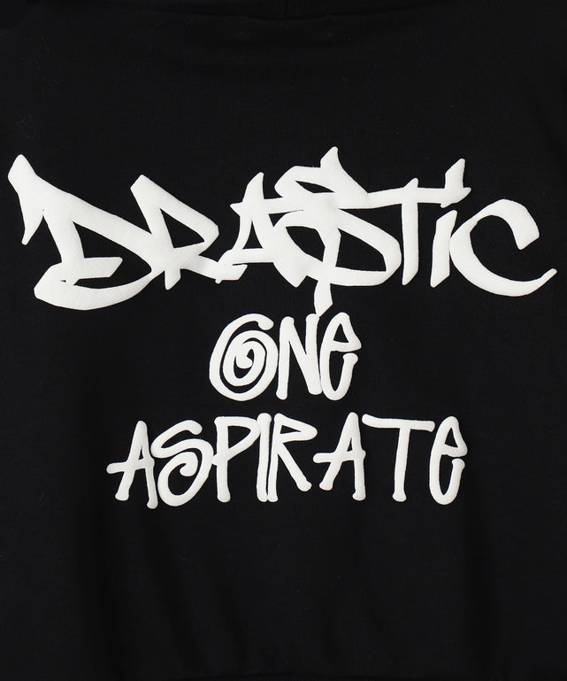 ハンドライティングショートパーカー