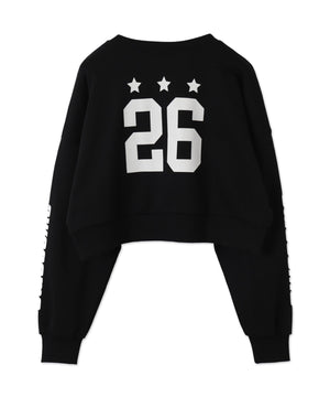 スターナンバリングショートスウェット