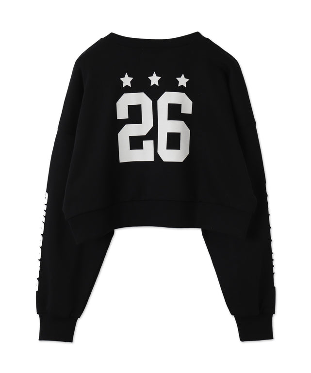 スターナンバリングショートスウェット