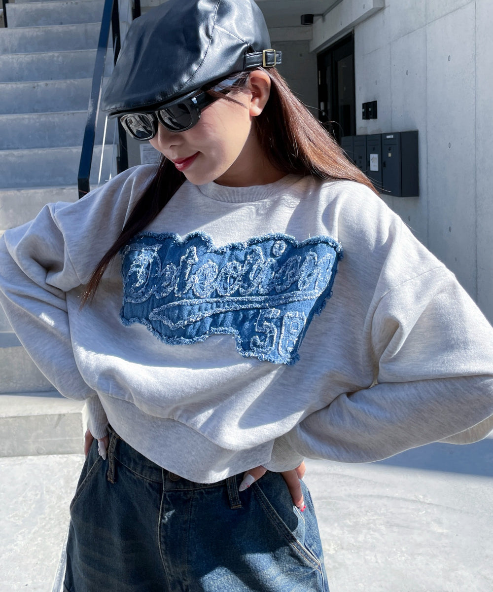 杢グレー モデル：155cm F着用