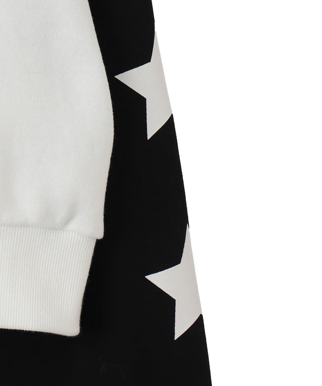 スターナンバリングラグランスウェット