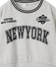 NEWYORKラインリブスウェット