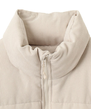 コーデュロイパディングブルゾン