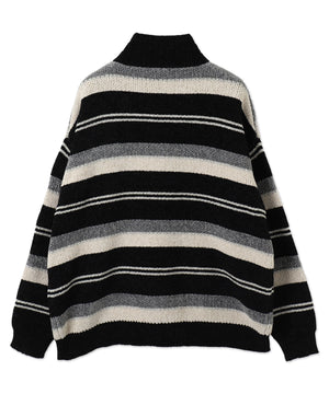 ベロアモールハーフジッププルオーバー