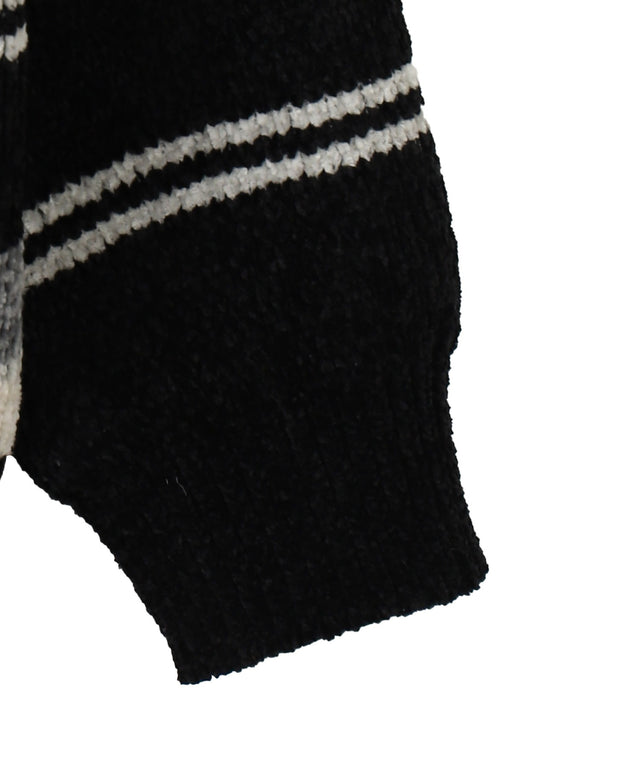 ベロアモールハーフジッププルオーバー