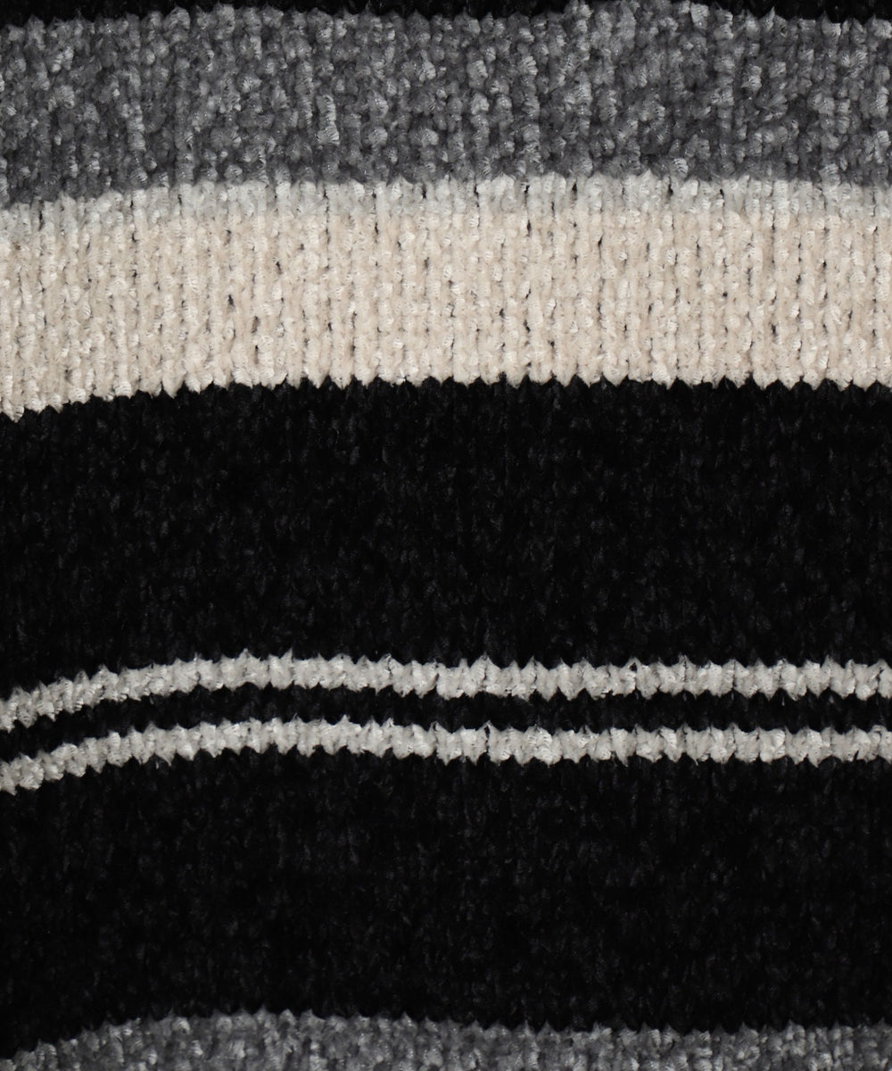 ベロアモールハーフジッププルオーバー