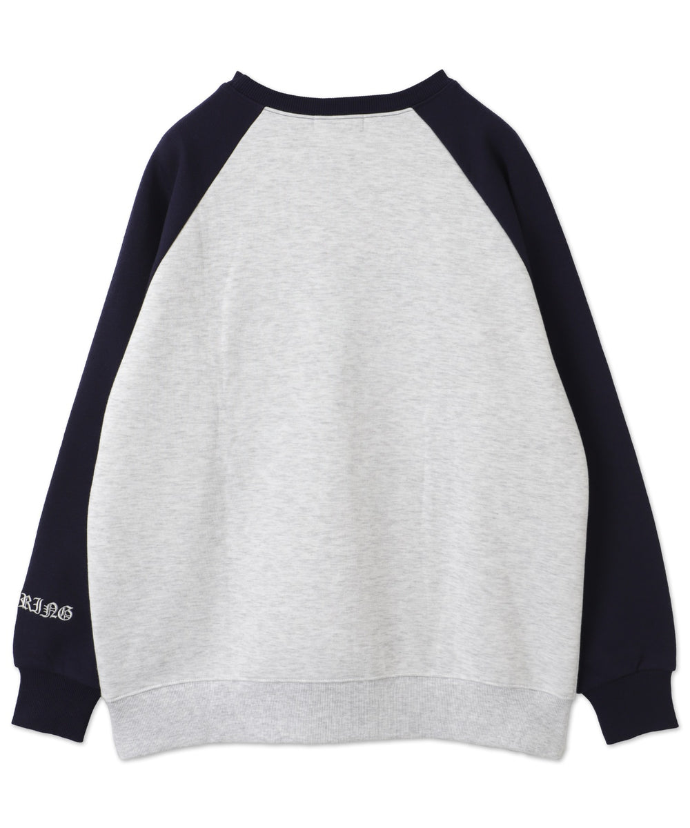 迷彩ワッペンラグランスウェット