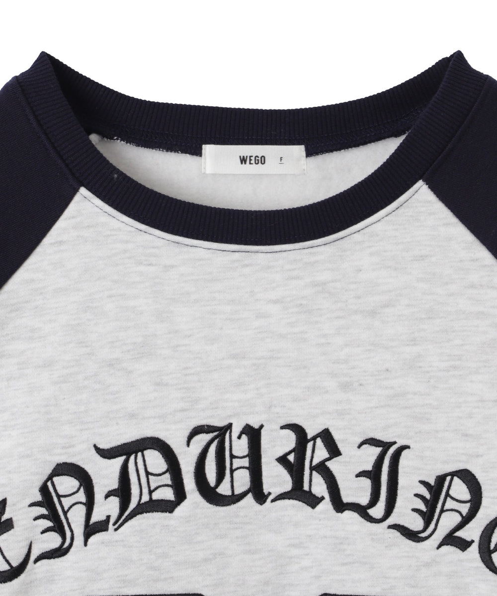 迷彩ワッペンラグランスウェット