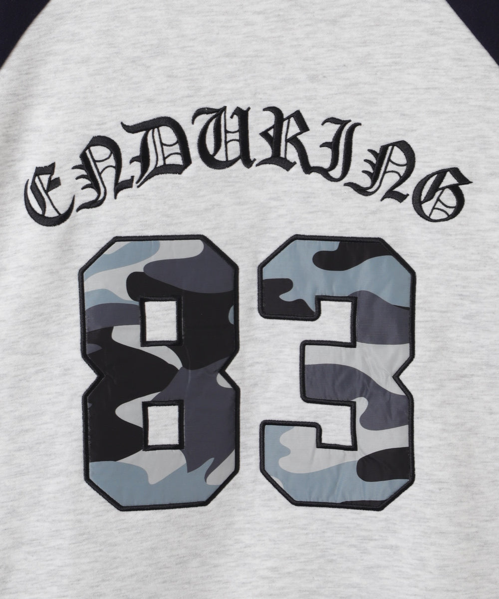 迷彩ワッペンラグランスウェット