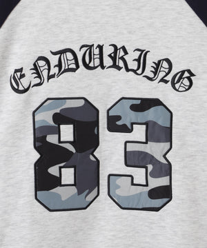 迷彩ワッペンラグランスウェット