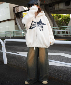 ホワイトアイボリー　モデル:155cm F着用