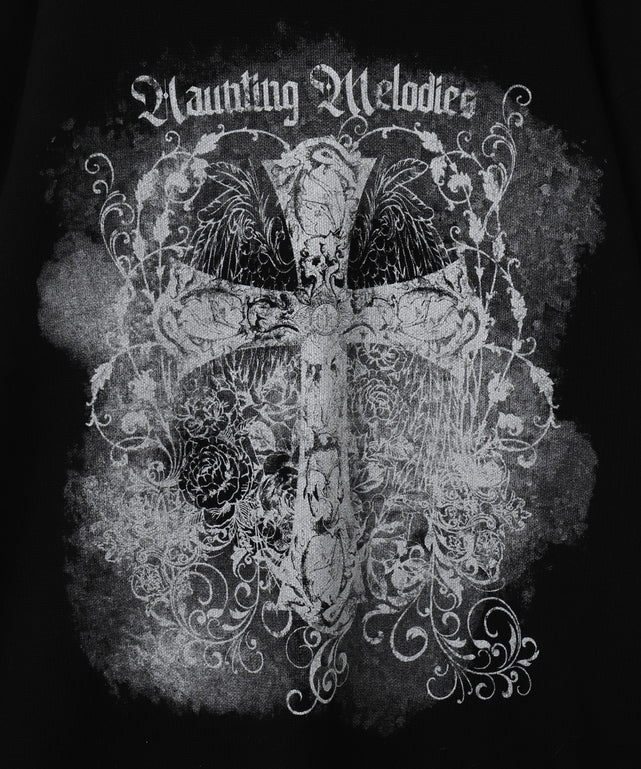 クラッシュBIGプリントニットプルオーバー