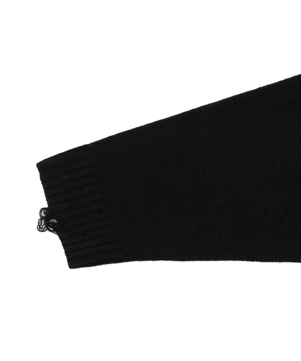 ウイングハートダメージニット