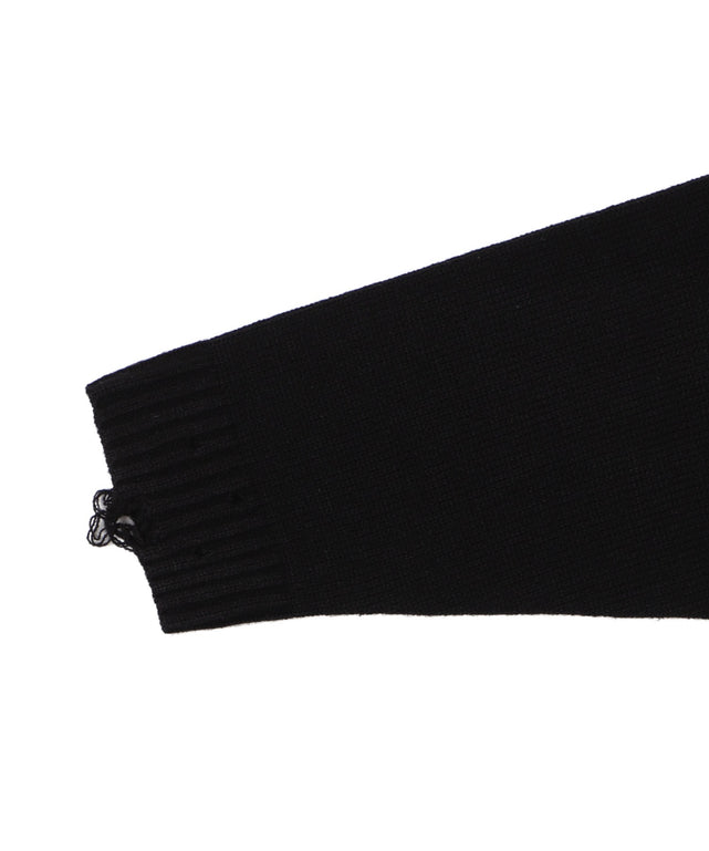 ウイングハートダメージニット