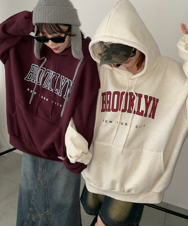 BROOKLYNロゴビッグパーカー