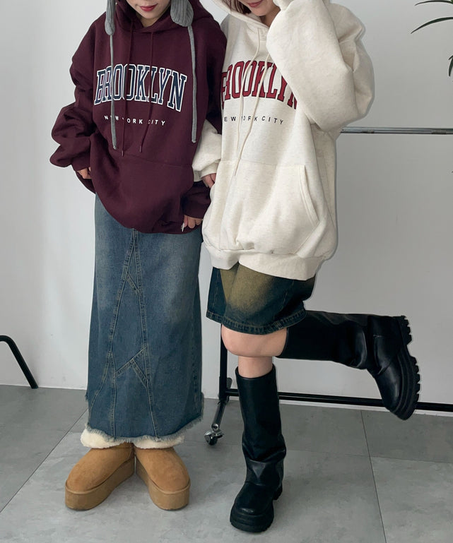 BROOKLYNロゴビッグパーカー