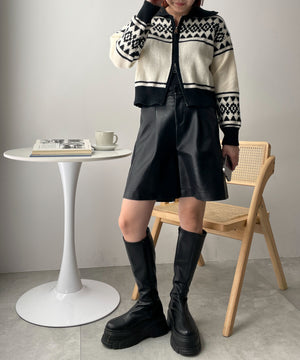 ホワイトアイボリー　モデル:155cm F着用