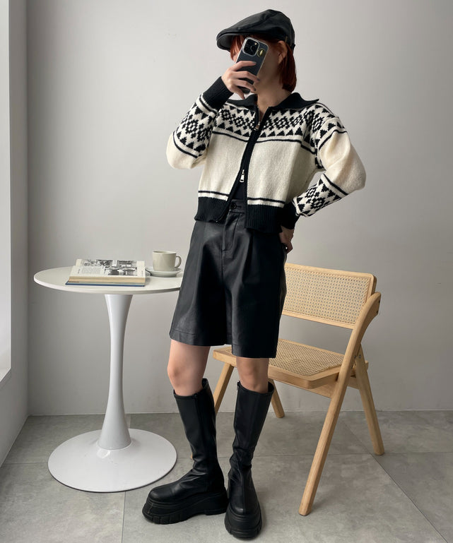 ホワイトアイボリー　モデル:155cm F着用