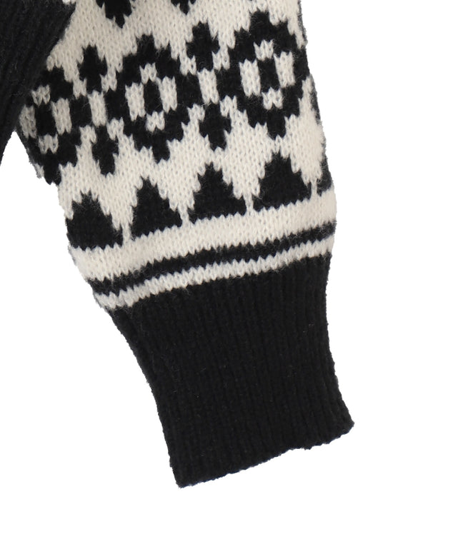 ノルディックダブルZIPニット