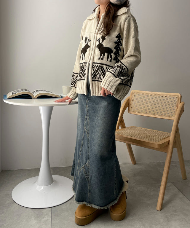 ホワイトアイボリー　モデル:155cm F着用