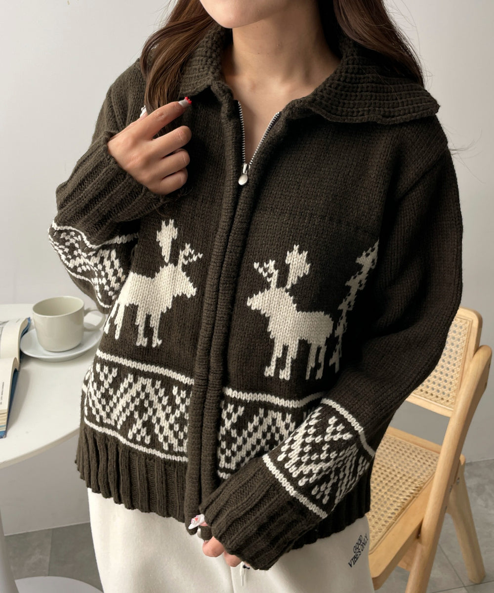 ブラウン　モデル:155cm F着用