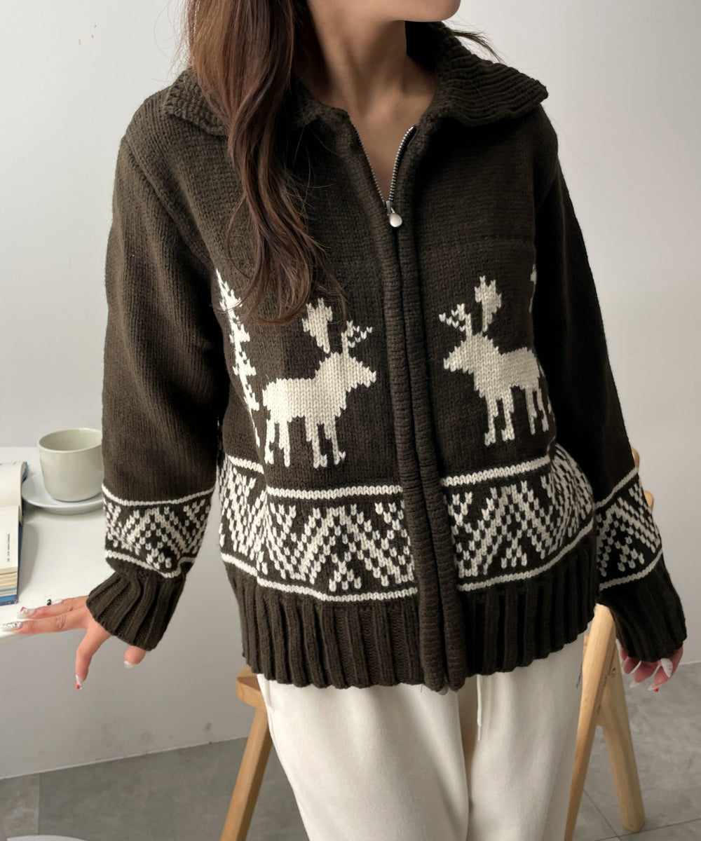 ブラウン　モデル:155cm F着用