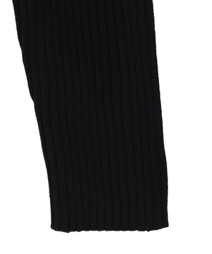 リブハイネックショートニット