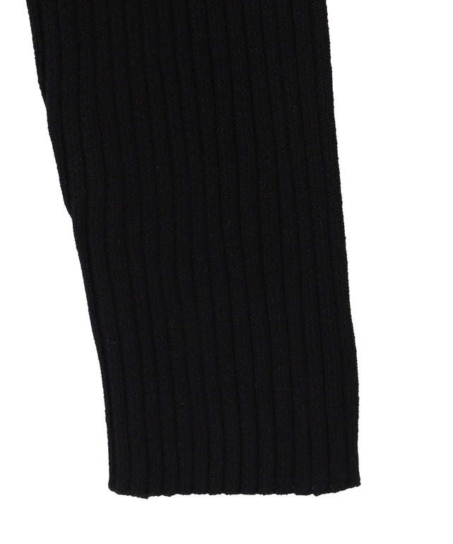 リブハイネックショートニット