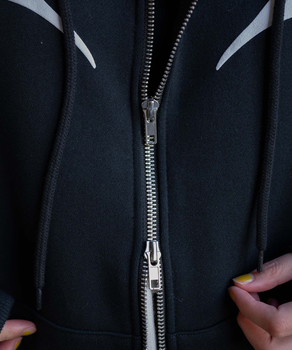 グラフィック裏起毛ZIPビッグパーカー
