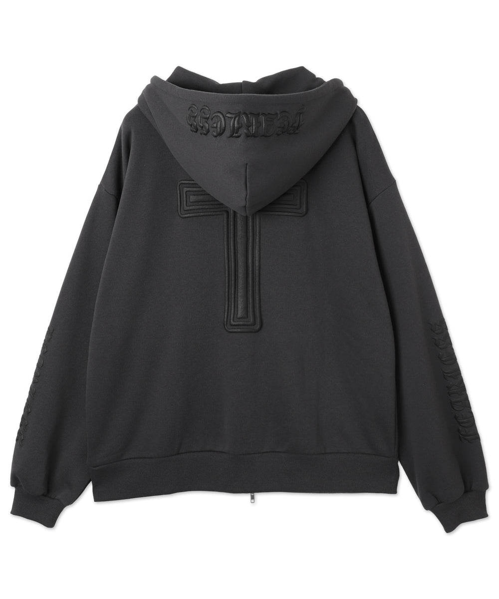 グラフィック裏起毛ZIPビッグパーカー