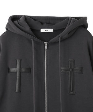 グラフィック裏起毛ZIPビッグパーカー