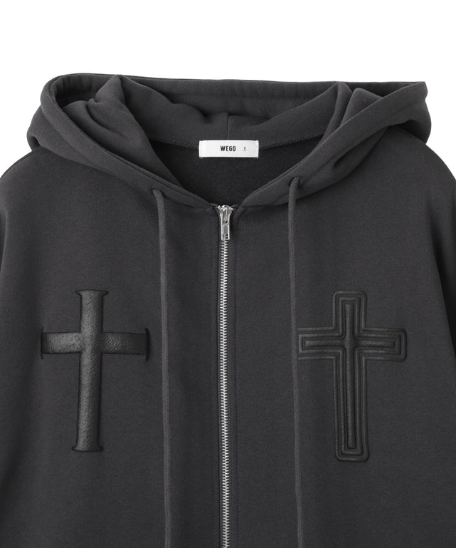 グラフィック裏起毛ZIPビッグパーカー