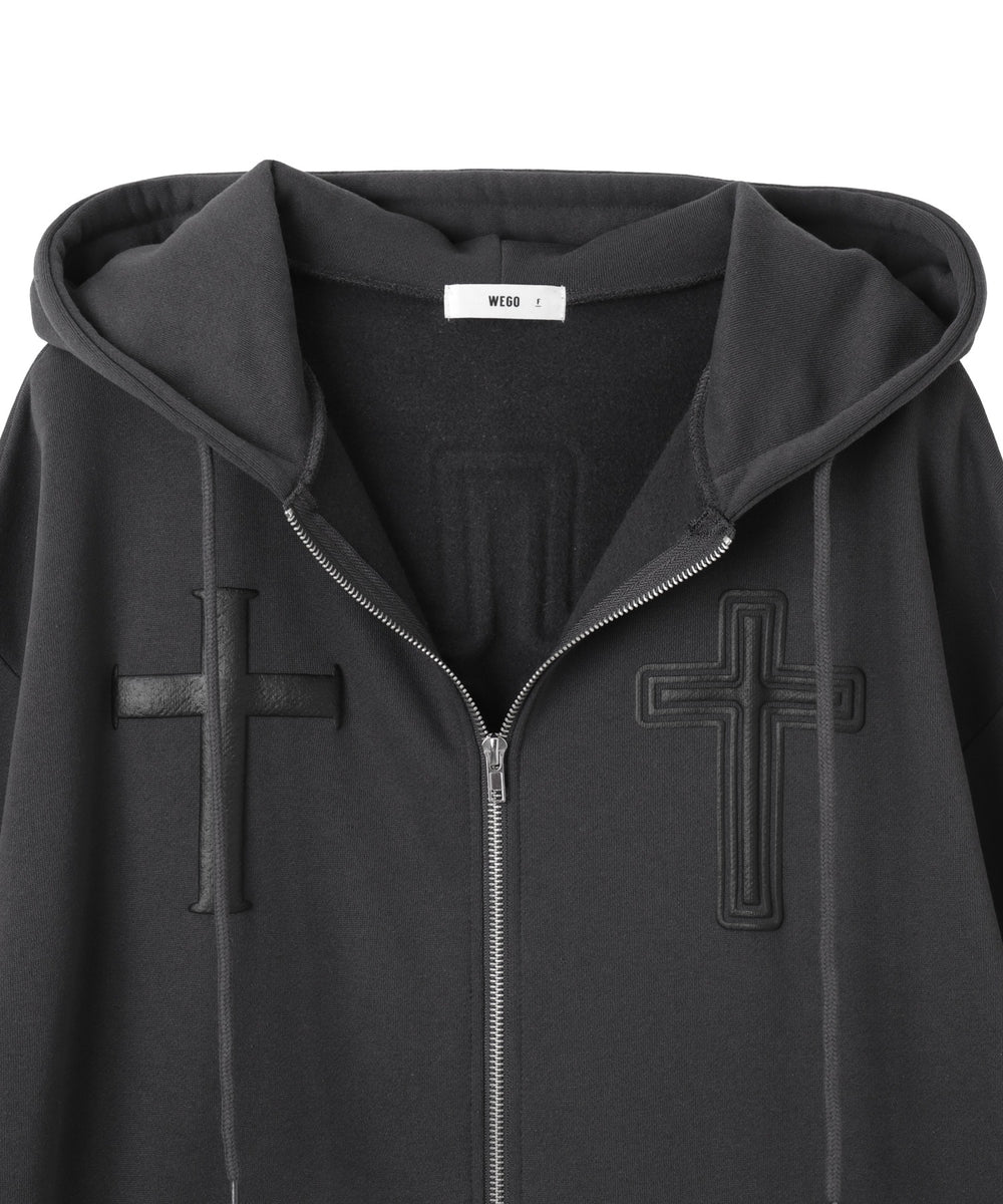 グラフィック裏起毛ZIPビッグパーカー