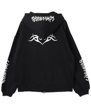 グラフィック裏起毛ZIPビッグパーカー