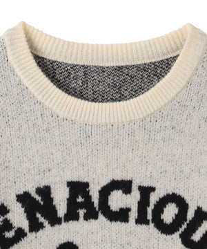 ファニーグラフィックフラッフィーニットプルオーバー