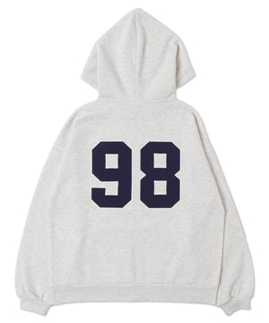 裏起毛スタジアムロゴジップパーカー