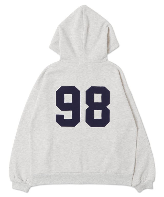 裏起毛スタジアムロゴジップパーカー