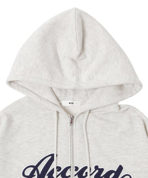 裏起毛スタジアムロゴジップパーカー