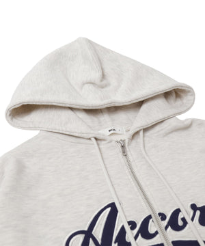 裏起毛スタジアムロゴジップパーカー