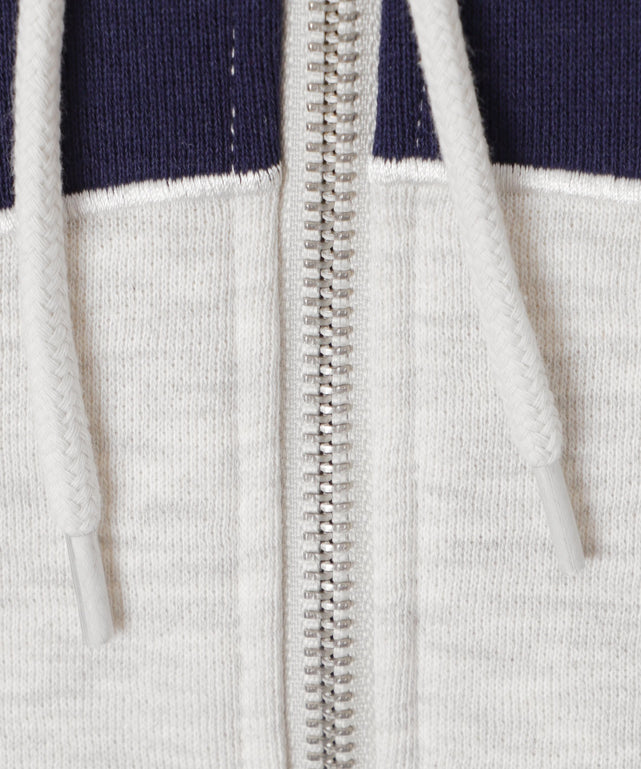 裏起毛スタジアムロゴジップパーカー