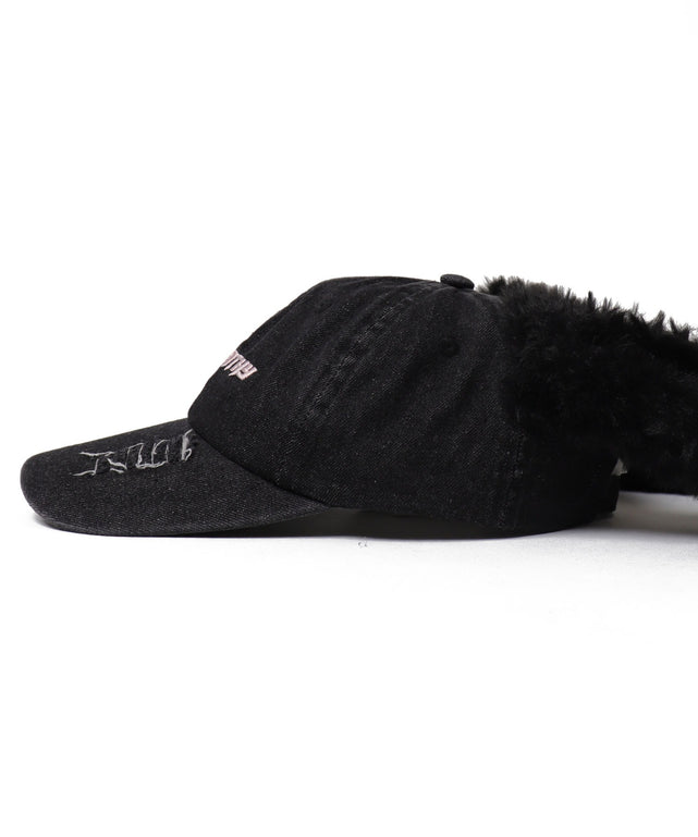 モコモコウサミミデニムキャップ