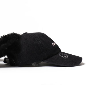 モコモコウサミミデニムキャップ