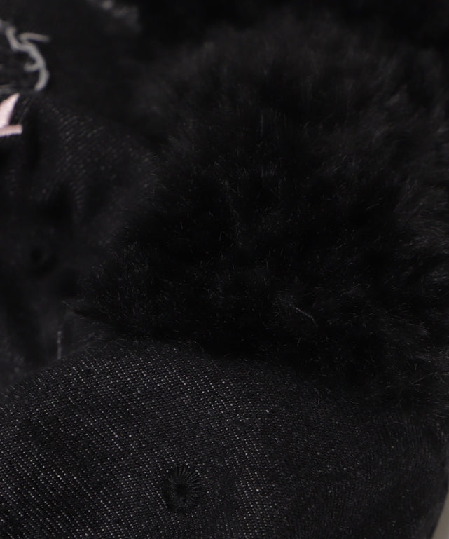 モコモコウサミミデニムキャップ