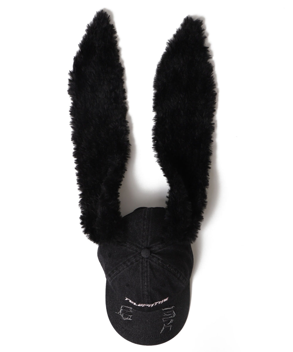 モコモコウサミミデニムキャップ