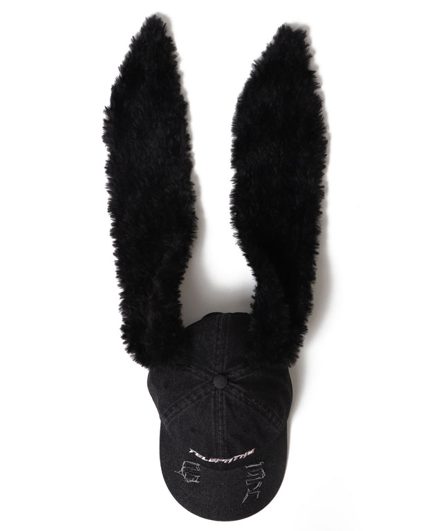 モコモコウサミミデニムキャップ