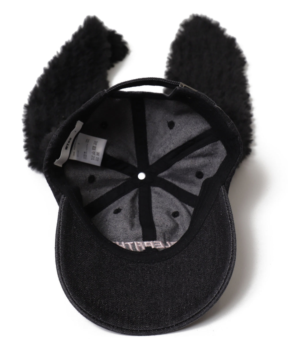 モコモコウサミミデニムキャップ