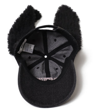 モコモコウサミミデニムキャップ